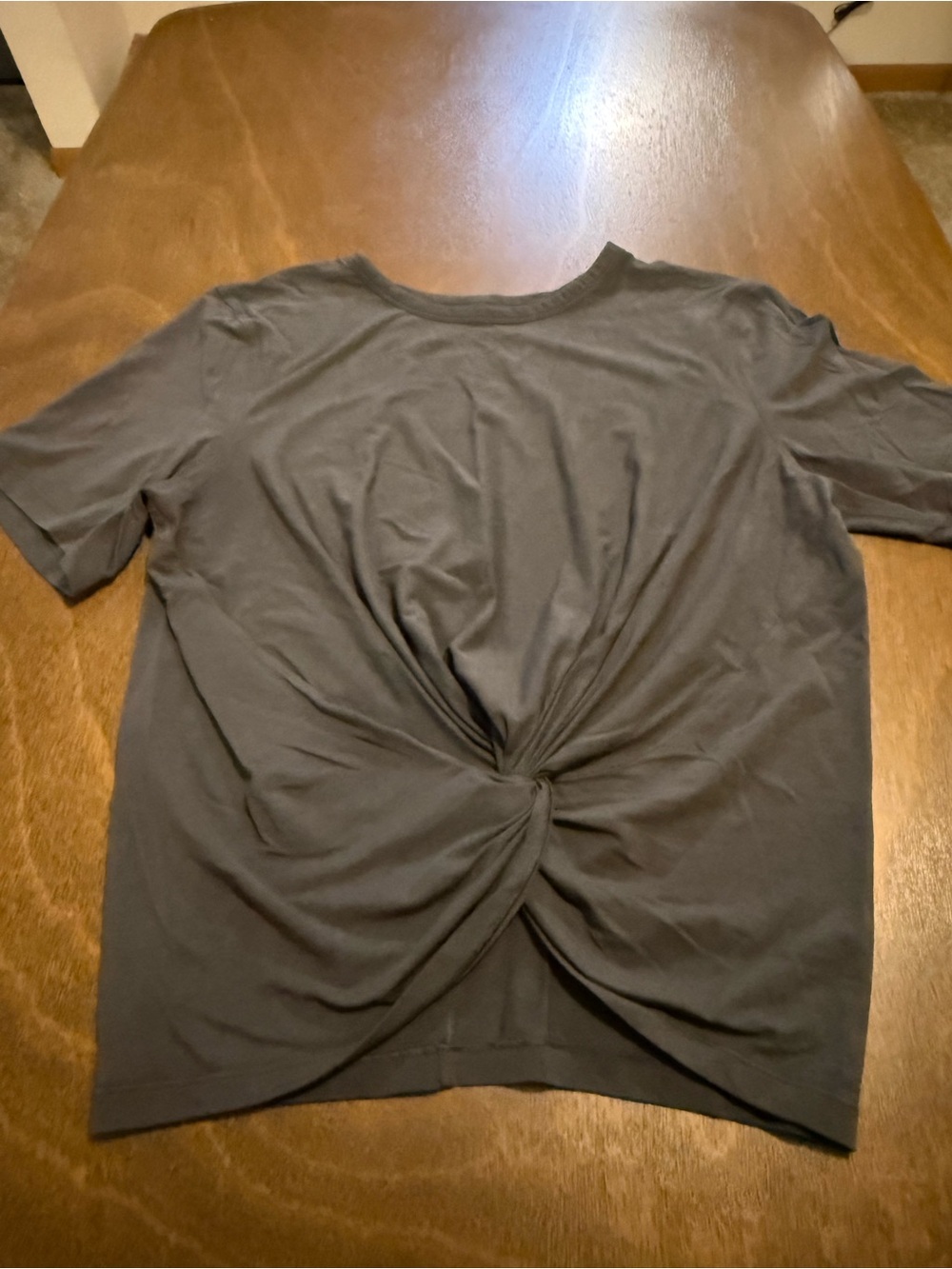 Lululemon Women’s Twist-Front Short Sleeve Top - Charcoal